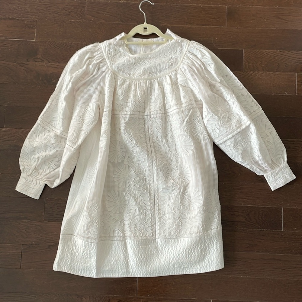 Ulla Johnson Bianca dress in white/dove. Size 2